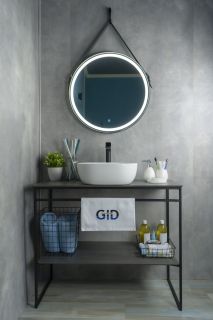 Раковина Gid D1301 51180 накладная белая 42.5x42.5x14.5